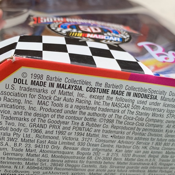 NASCAR Barbie 50th Anniversary with box and certificate - Picture 11 of 14